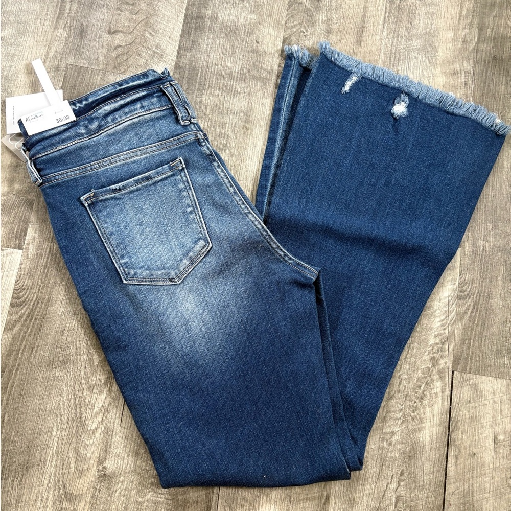 KanCan Dark Blue Flare Jeans